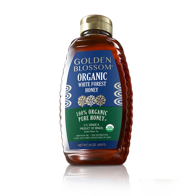 Organic White Forest Honey packaging